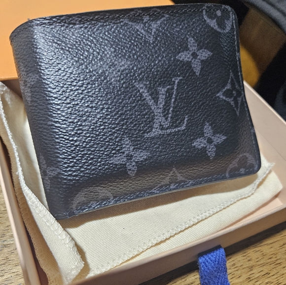 Louis Vuitton Wallet Canvas Black & Grey Mint Condtion 100% Authentic - Picture 4 of 16